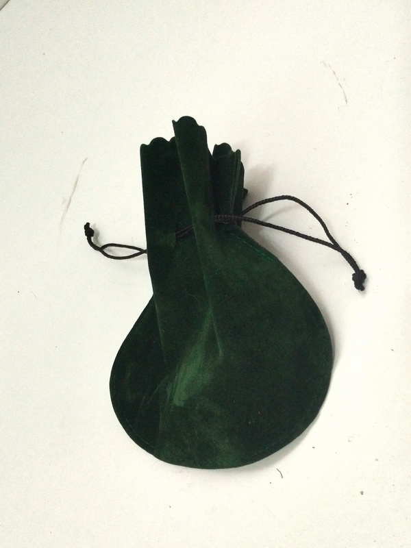 bolsa cordon antelina terciopelo saquito